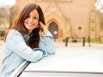 Happy Customer with New Car Insurance Plan